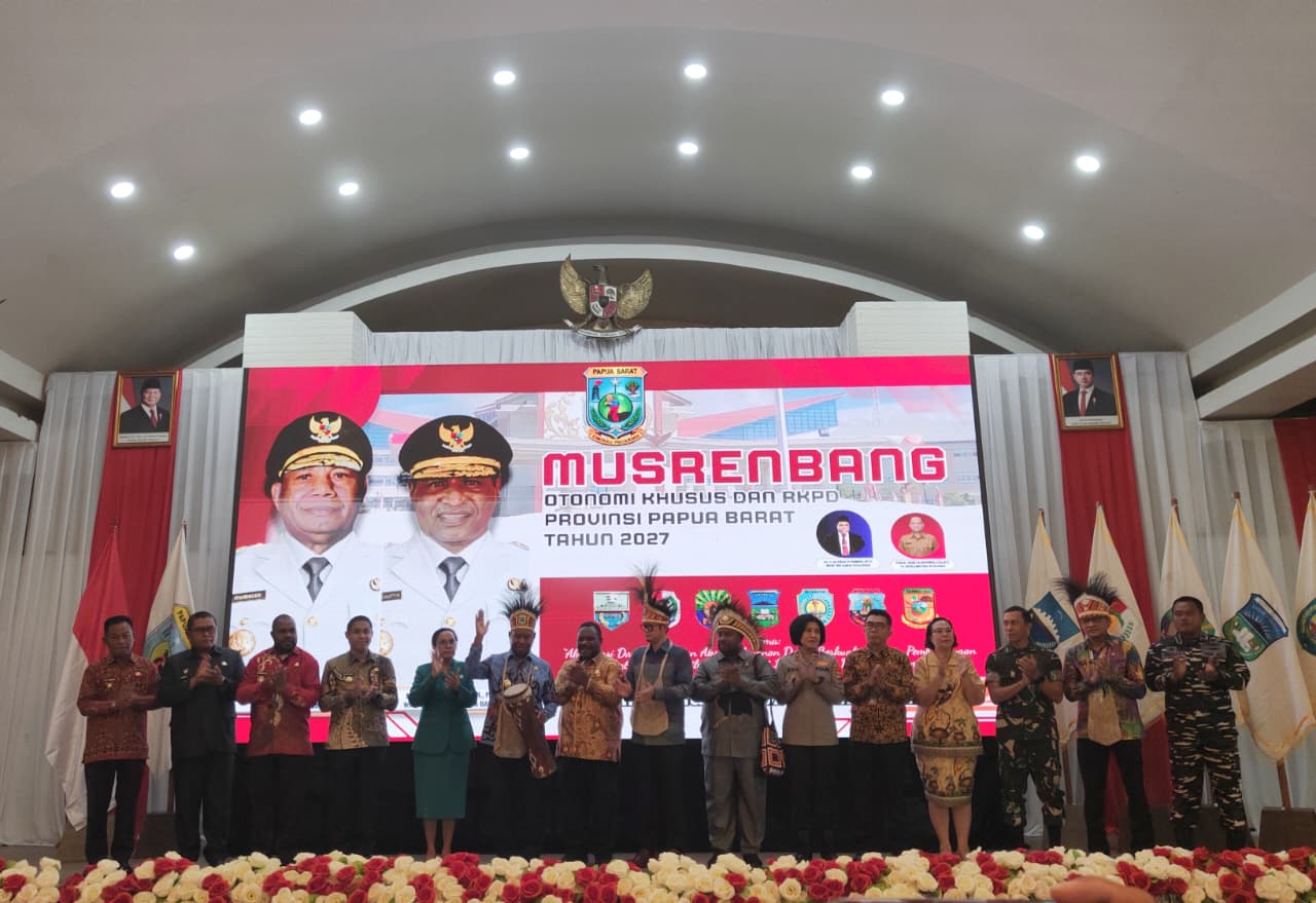 Gubernur Papua Barat Paparkan 7 Prioritas Pembangunan Daerah dalam Pembukaan Musrenbang Otsus dan RKPD 2027