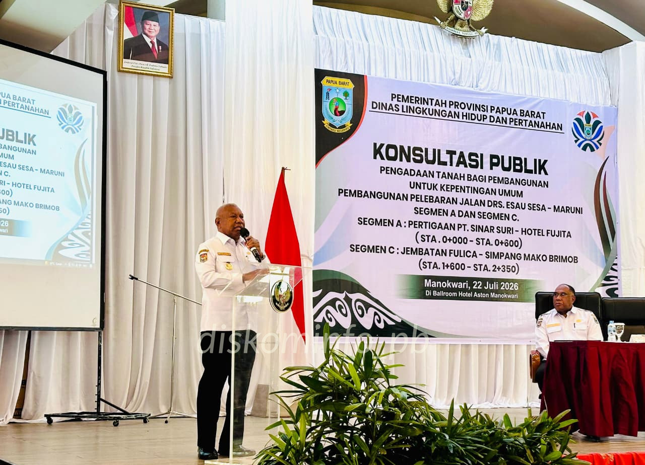 Pemprov Papua Barat Konsultasi Publik Proyek Strategis Daerah Ruas Jalan Esau Sesa-Maruni