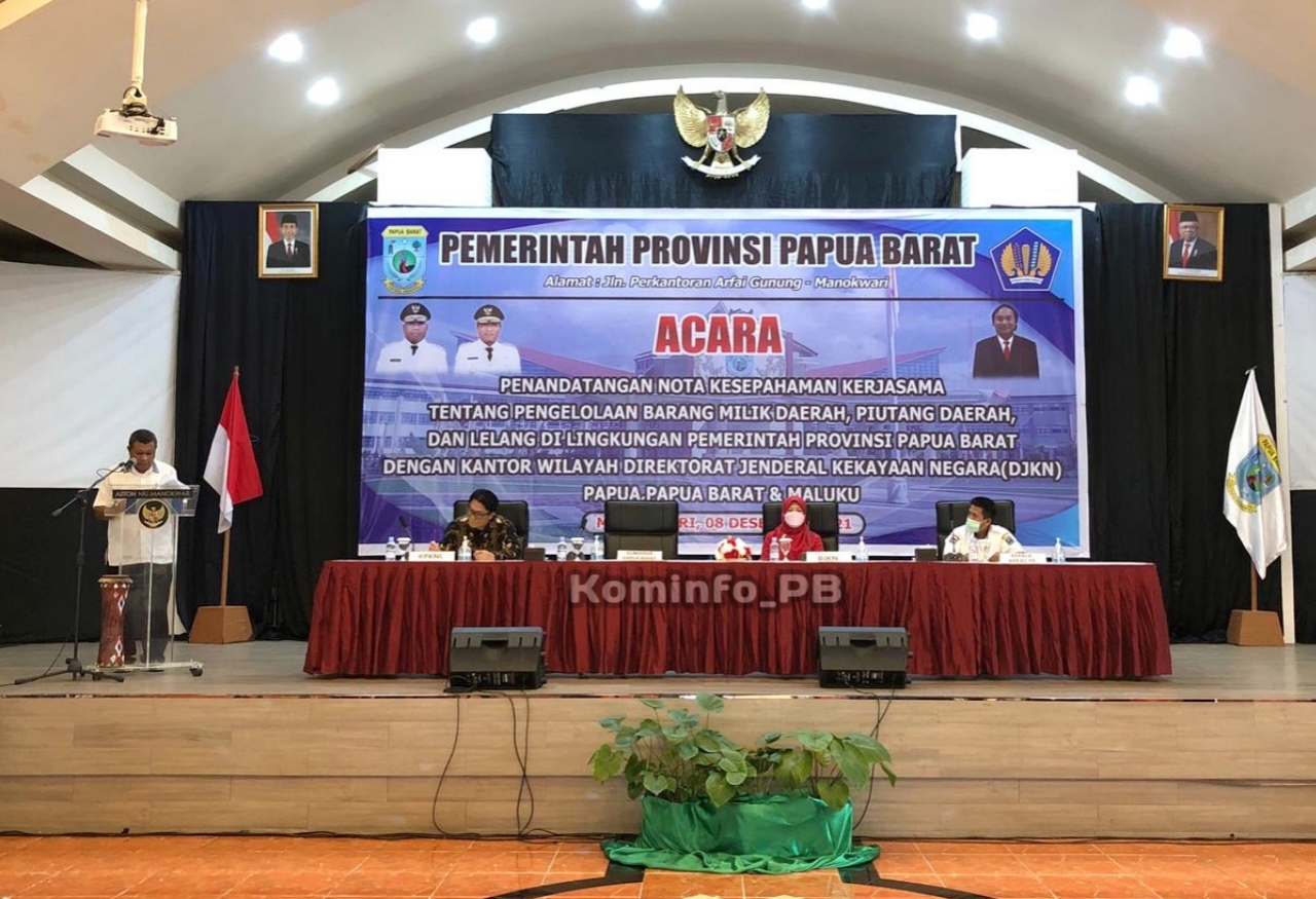 Pemprov Papua Barat MOU Bersama DJKN Wilayah Papua, Papua Barat dan Maluku
