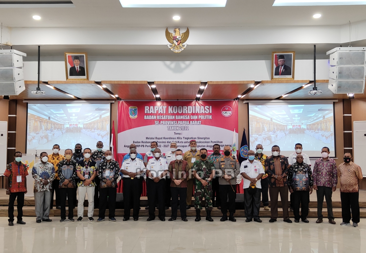 Rakor Tahun 2022, Gubernur Papua Barat Harap Kesbangpol Garda Terdepan Perkokoh Nilai Persatuan