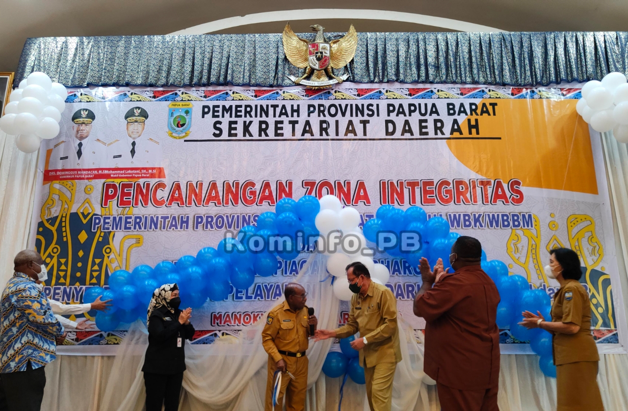Pemenuhan Kebijakan Layanan Publik, Pemprov Papua Barat Canangkan Zona Integritas Menuju WBK/WBBM