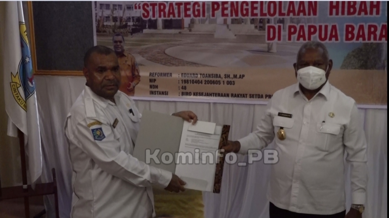 Proper Strategi Pengelolaan Hibah dan Bansos Papua Barat Didukung Gubernur, Pelayanan akan berbasis aplikasi