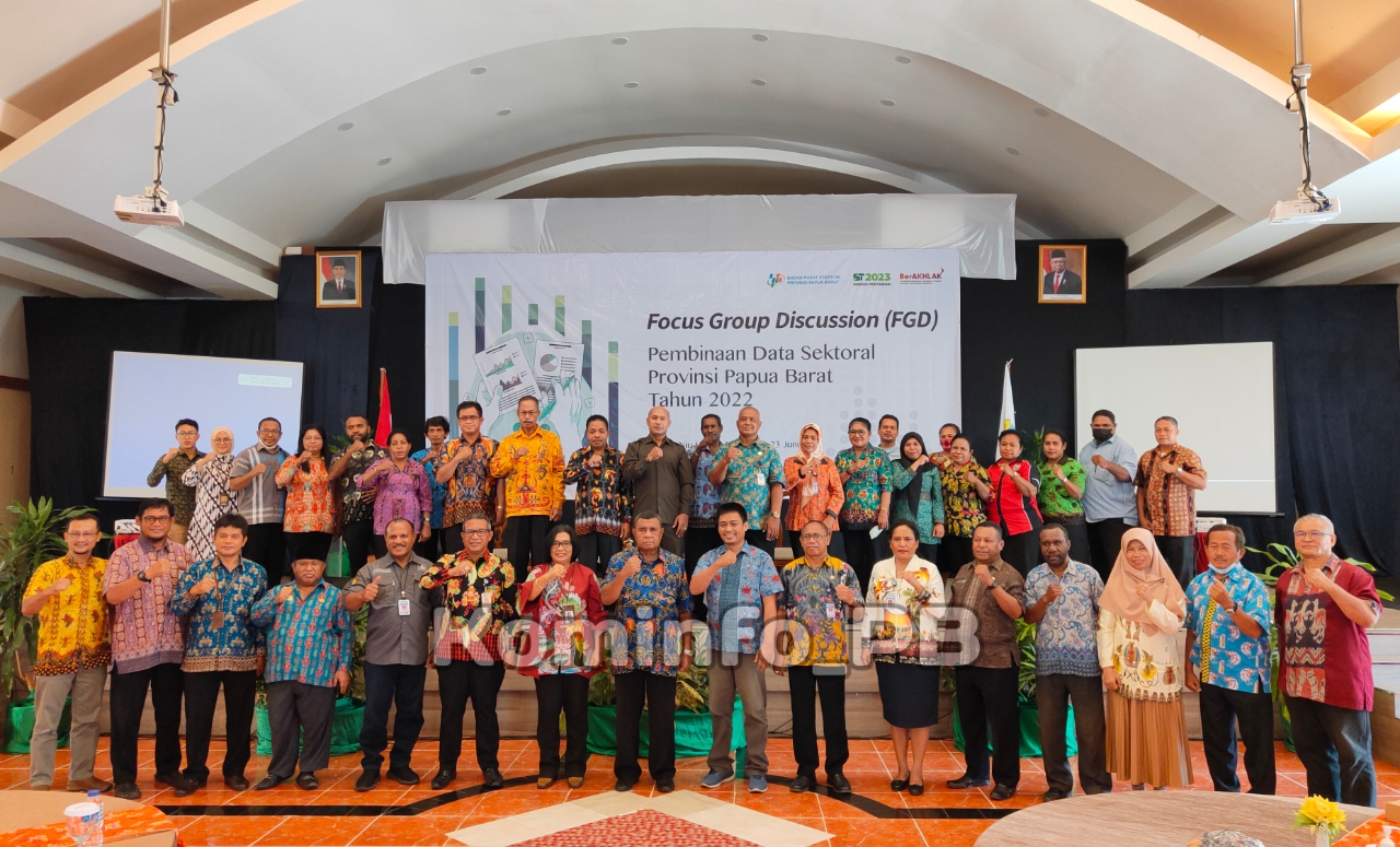 BPS Gelar FGD Pembinaan Data Sektoral Provinsi Papua Barat Godok Realisasi Perpres 39 Tahun 2019