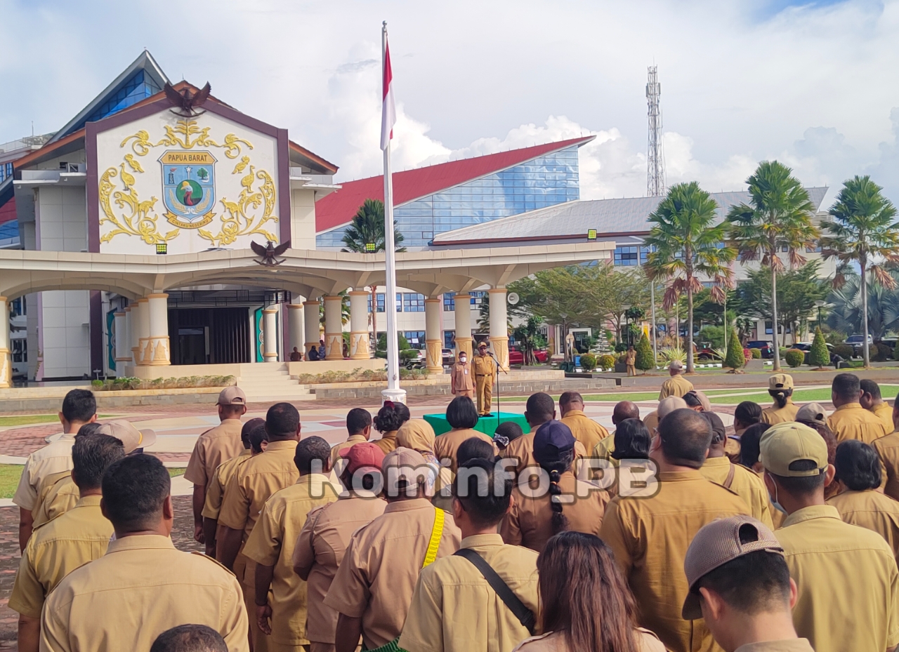 Apel Pagi, Sekda Mandacan Beri Arahan Tentang TPP ASN Wajib Lengkapi Berkas Sesuai Ketentuan
