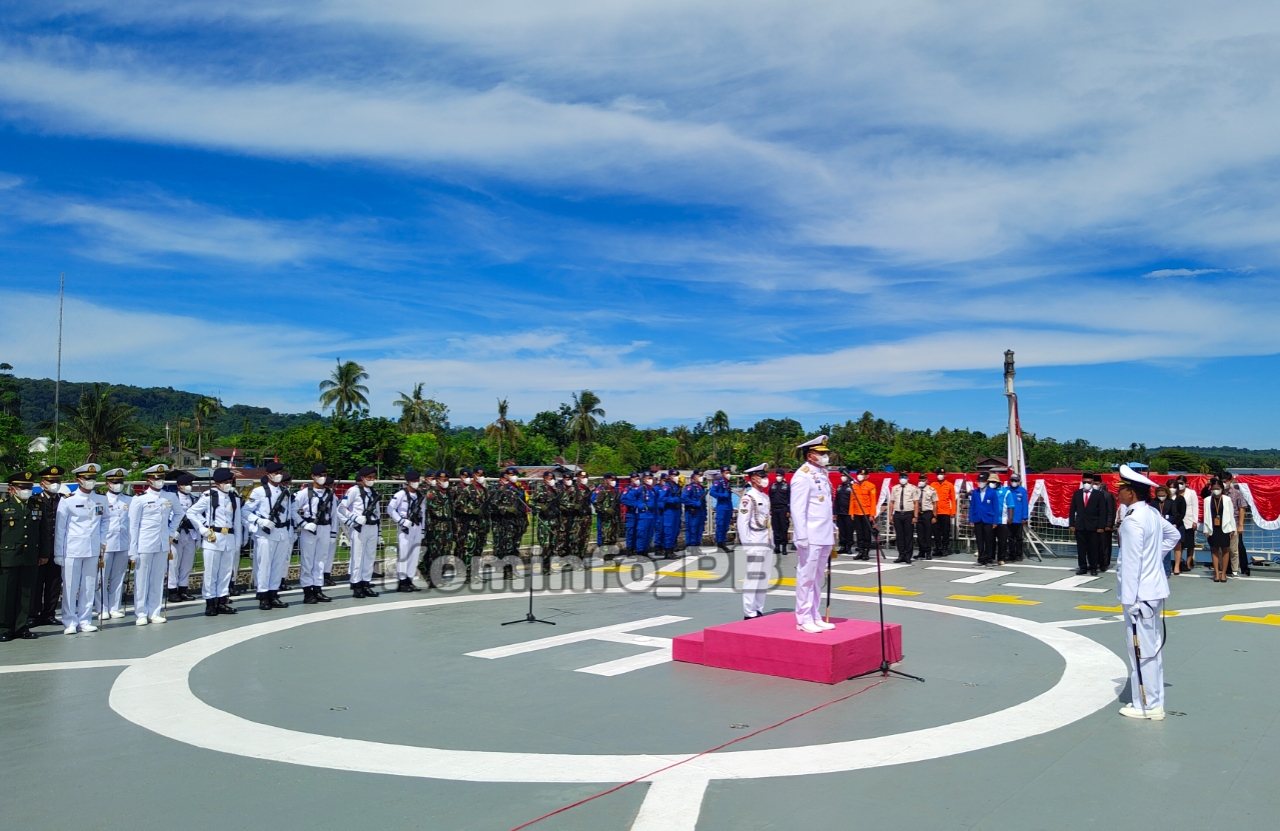 Ziarah Laut dan Penghormatan Jasa Pahlawan Dipimpin Panglima Koarmada III
