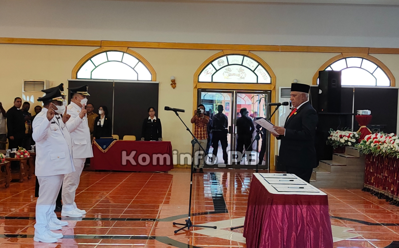 Tiga Penjabat Kepala Daerah di Papua Barat Resmi Dilantik, Gubernur Waterpauw Uraikan Tugas Utama