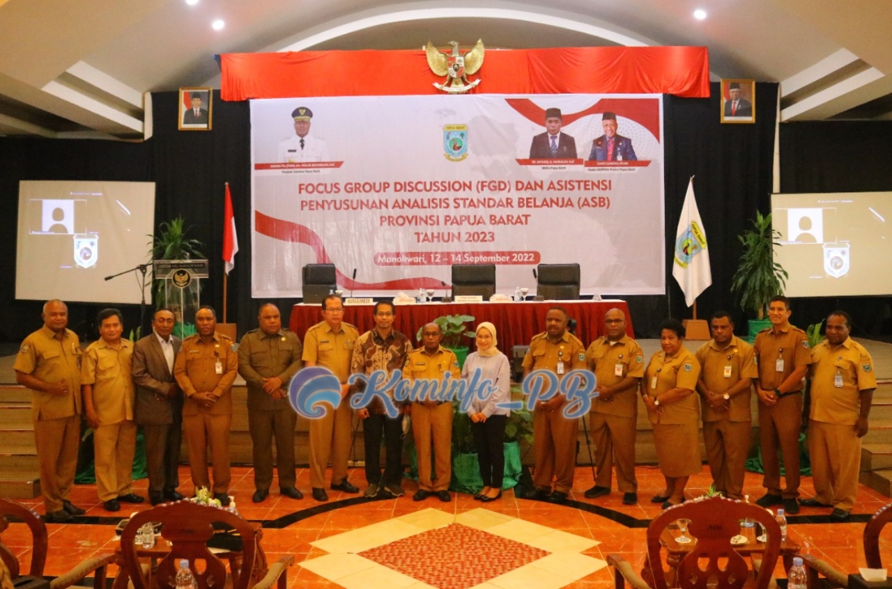 Buka FGD dan ASB Papua Barat, Sekda Minta Hindari Melemahnya kualitas Perencanaan Anggaran Daerah