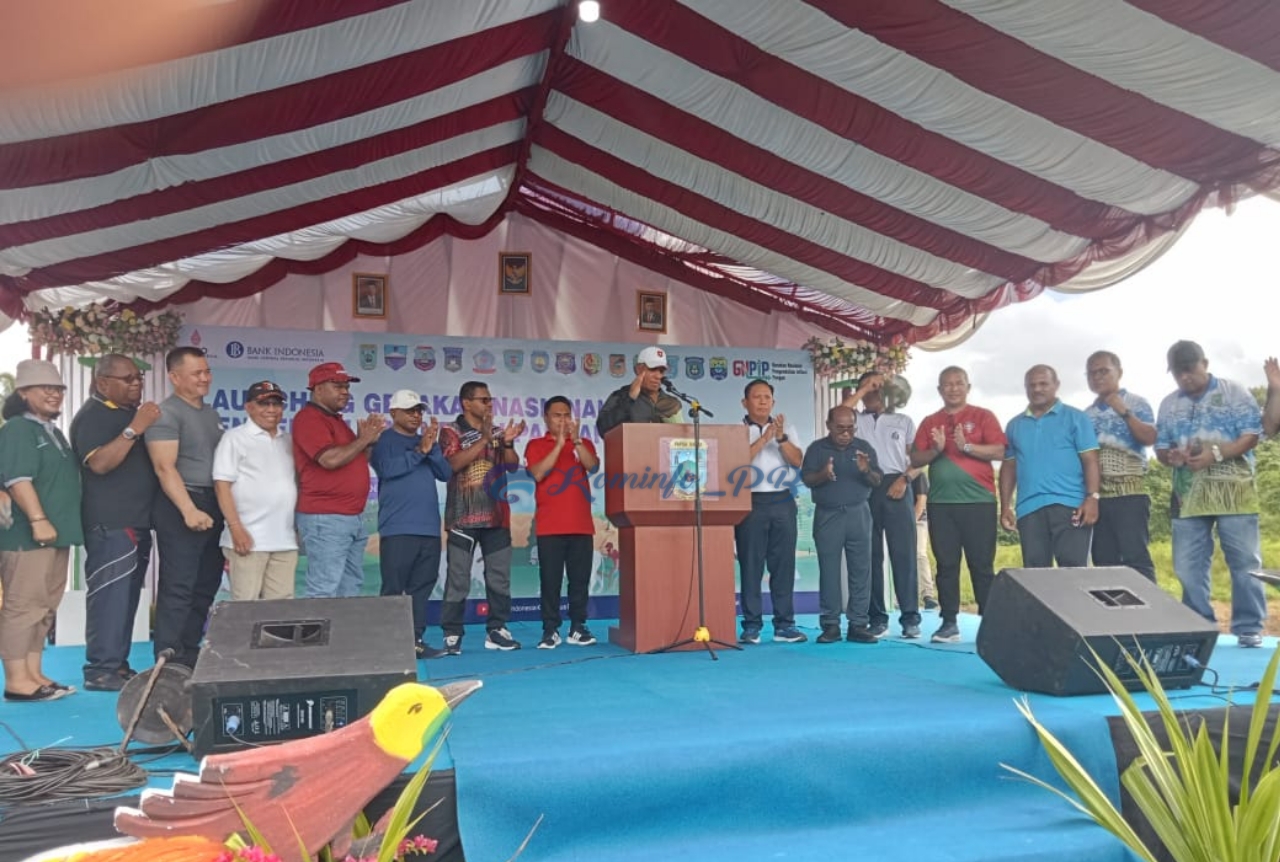 Penjabat Gubernur Papua Barat Launching GNPIP di Kabupaten Sorong, Mulai Menanam dari Aimas