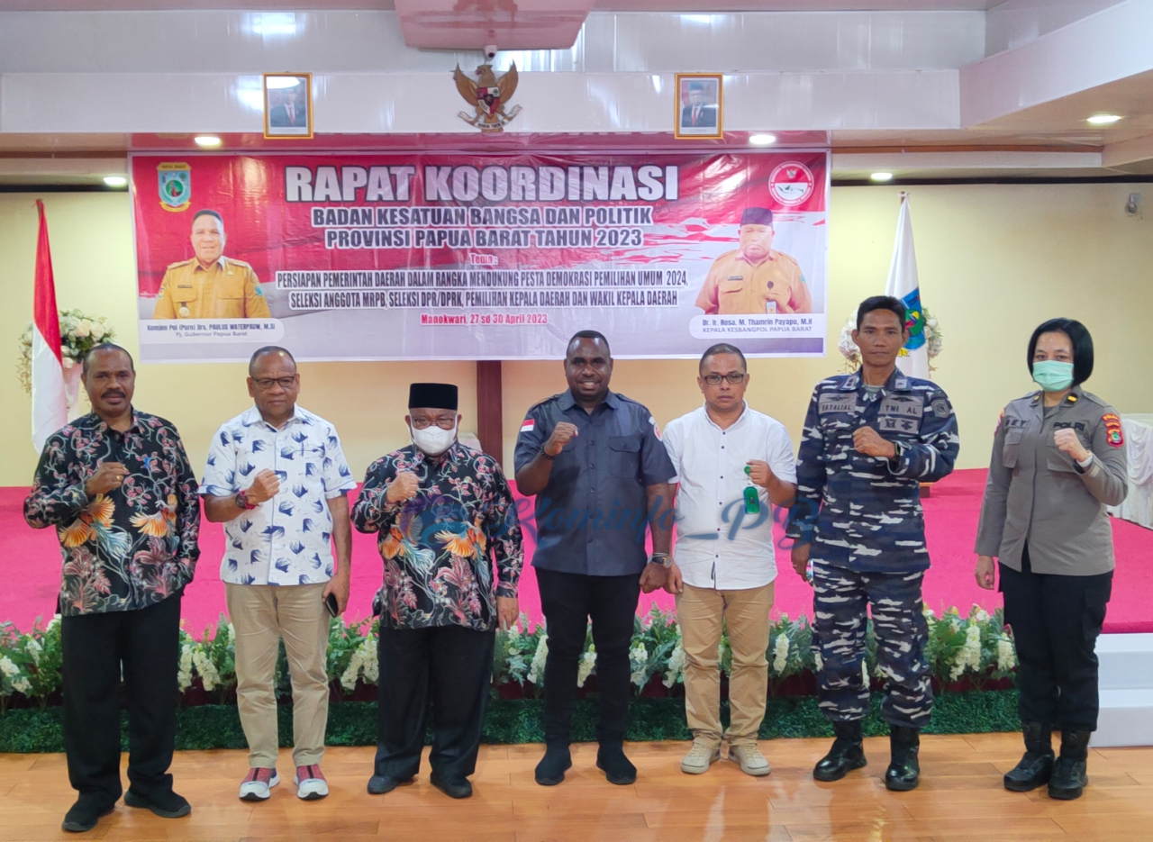 Rakor Badan Kesbangpol Papua Barat Fokus Kesiapan Hadapi Tahun Politik 2024