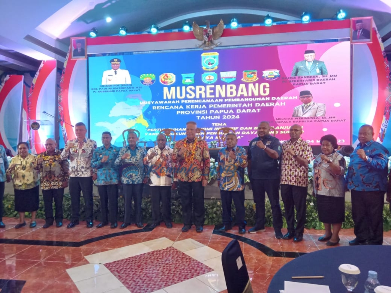 Pj. Gubernur Waterpauw Tutup Musrenbang RKPD Papua Barat Tahun 2024, Berharap Semangat Otsus Jadi Prioritas Pembangunan
