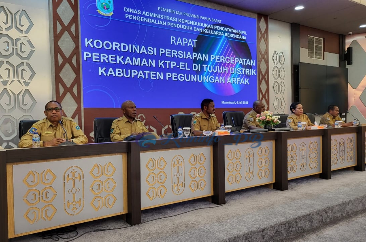 Pemprov Papua Barat Hendak Keroyok Perekaman KTP-EL Pada 7 Distrik di Kabupaten Pegaf