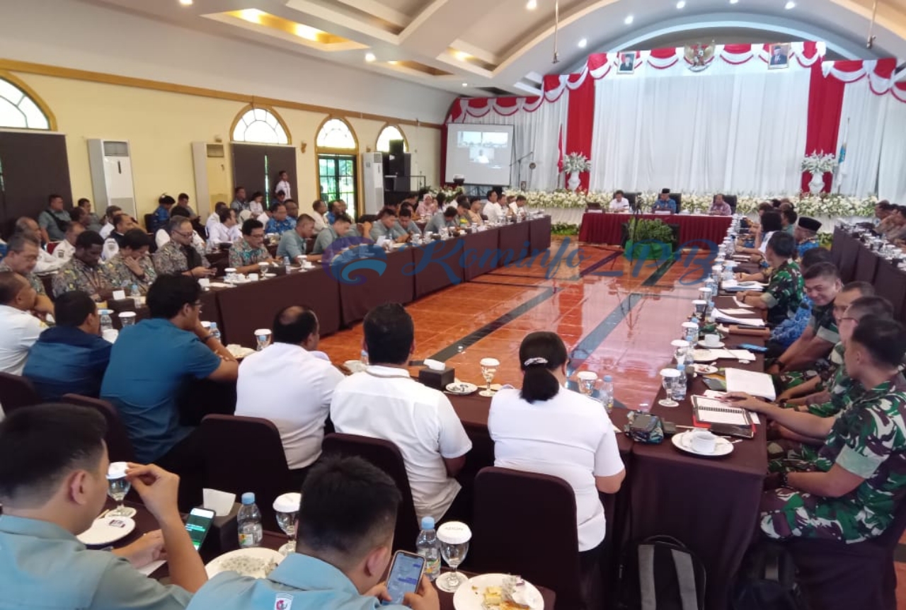 Rapat Kesiapan Kunker Wapres Ke Papua Barat Dipimpin Pj. Gubernur Waterpauw, Pastikan Kesiapan Tiga Daerah