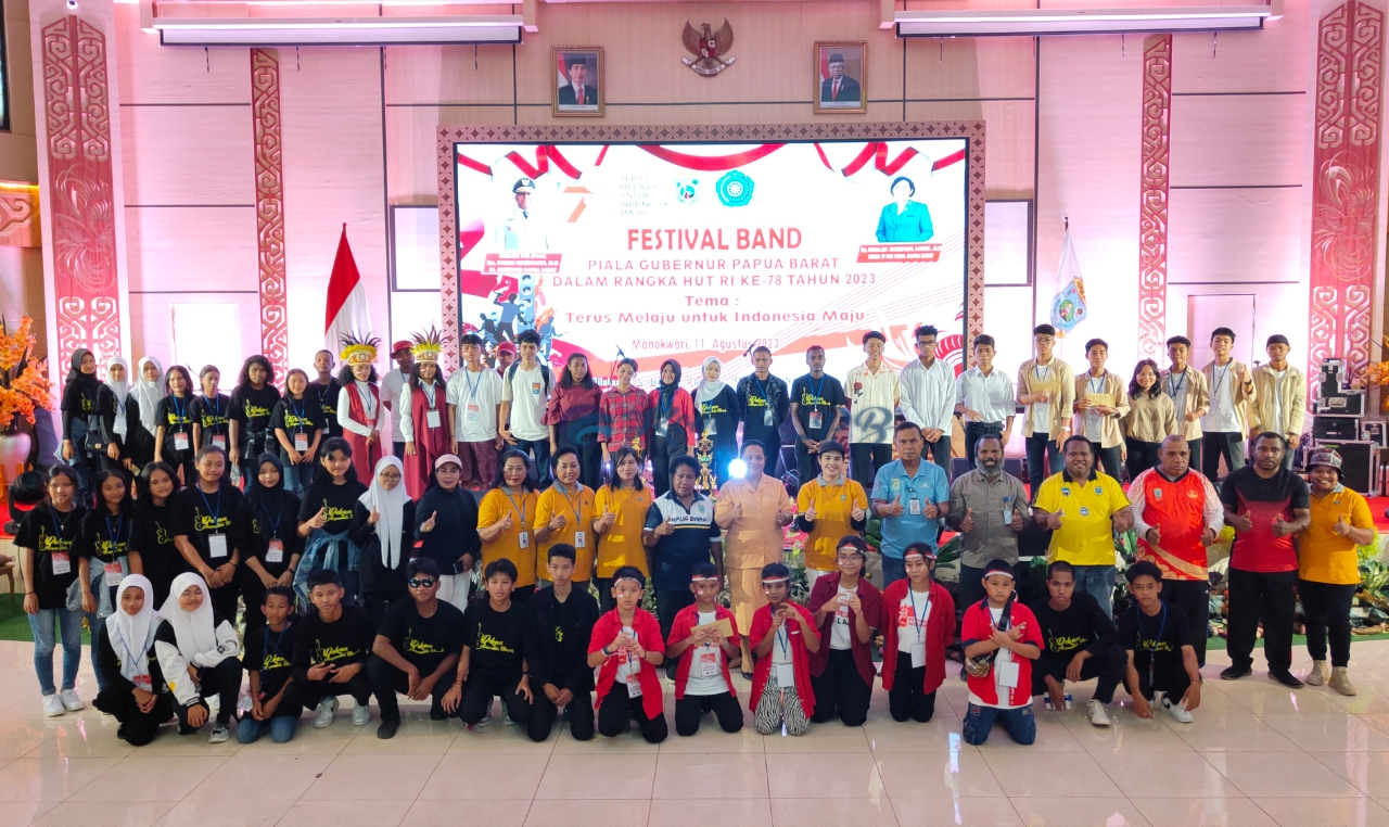 PKK Papua Barat Sukses Laksanakan Festival Band, SMA 1 Manokwari dan Lavens  Sabet Juara I Tiap Kategori