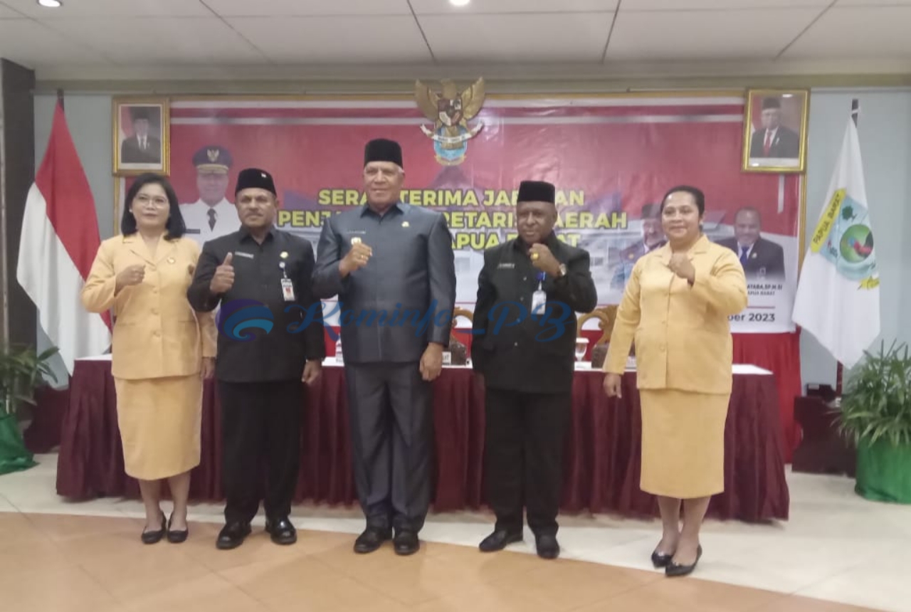 Sertijab Jabatan Sekda Papua Barat Digelar, Pj Gubernur Waterpauw : Kolaborasi dan Kerjasama Dalam Roda Pemerintahan