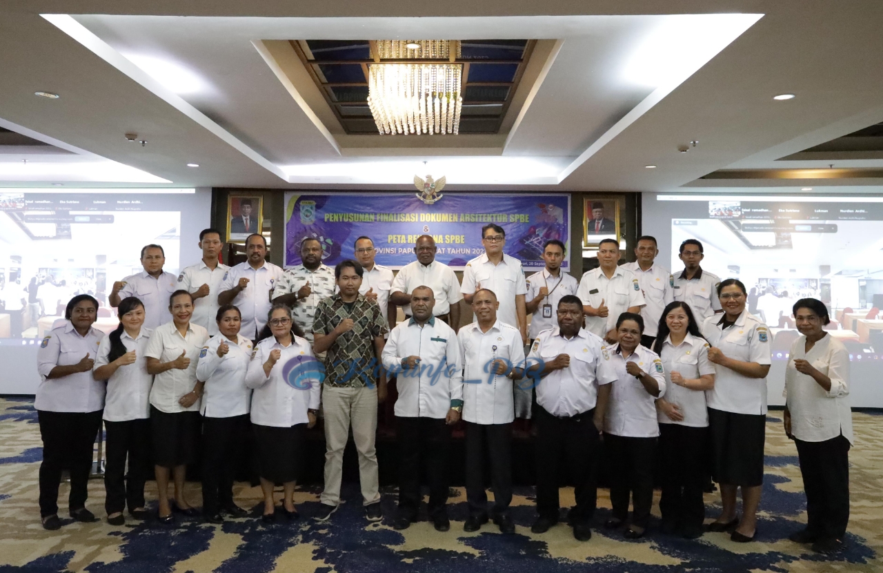Diskominfo Pesat Papua Barat Gelar Rapat Penyusunan Dokumen Arsitektur SPBE