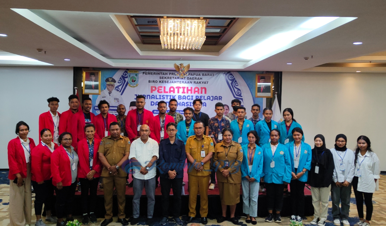 Edukasi Pelajar dan Mahasiswa, Biro Kesra Papua Barat Gelar Pelatihan Jurnalistik