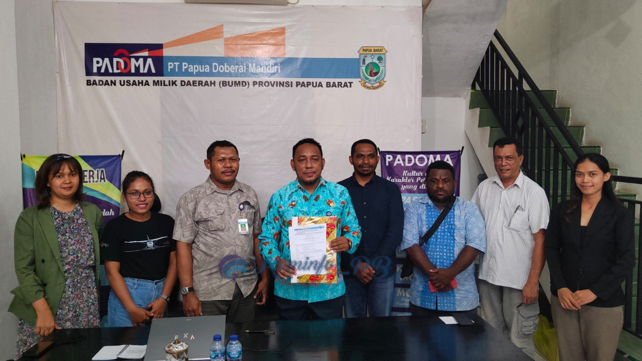 Perdana Sejak Berdiri BUMD PT. Padoma Setor PAD Ke Pemprov Papua Barat, 2024 Target Lebih