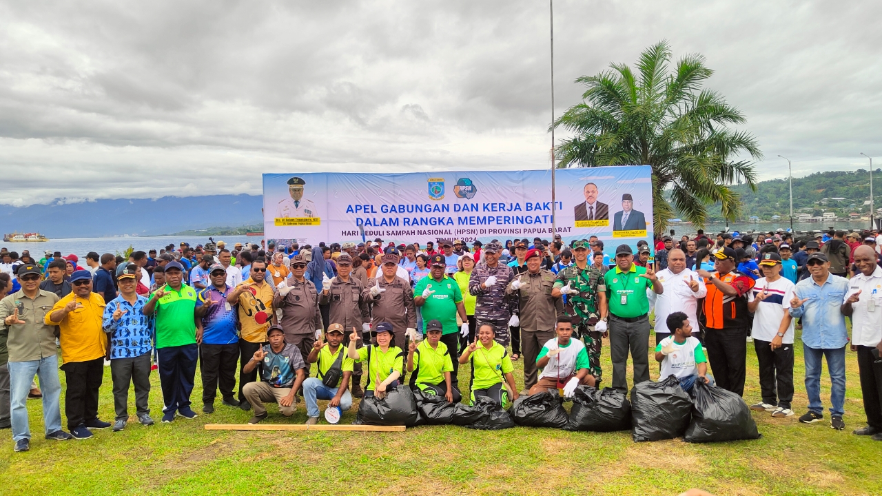 HPSN 2024, Pj. Gubernur Ali Baham Serukan Pentingnya Kepedulian Pengelolaan Sampah dan Polusi Plastik di Papua Barat