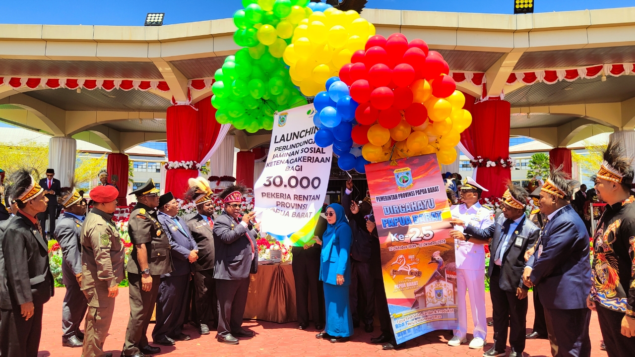 HUT KE-25 Papua Barat, Pj. Gubernur Ali Baham Serukan Kolaborasi Bersama Dukung Pembangunan Daerah