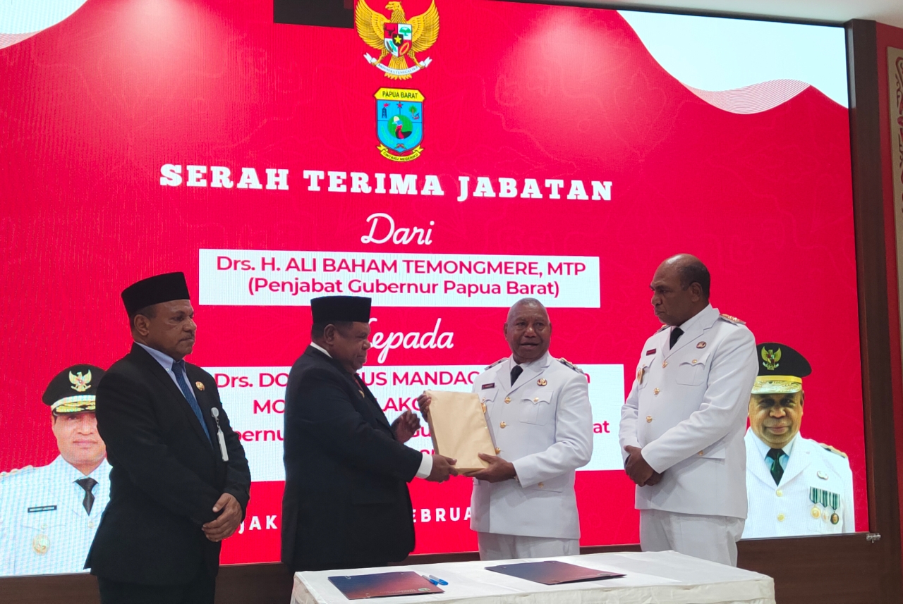 Usai dilantik Presiden Prabowo, Pemprov Papua Barat Gelar Sertijab Gubernur dan Sekda