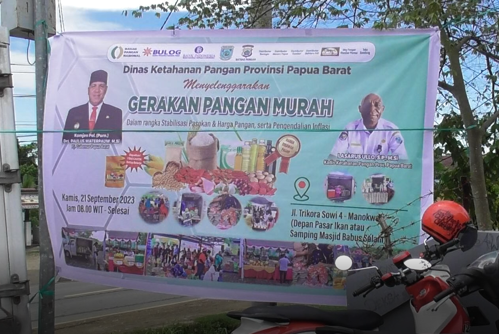Gerakan Pangan Murah Terus Digelar, Kendalikan Inflasi di Papua Barat