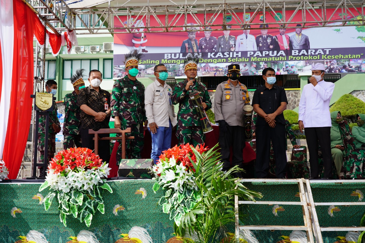 Kemeriahan Lomba Pelestarian Budaya Papua Barat oleh Kodam XVIII Kasuari dihadiri Forkopimda