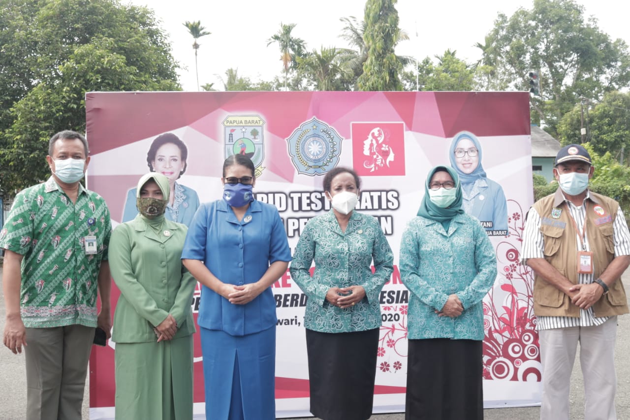 Pelayanan Rapid Test Gratis untuk Wanita digelar TP PKK Papua Barat Jelang Hari IBU Tahun 2020