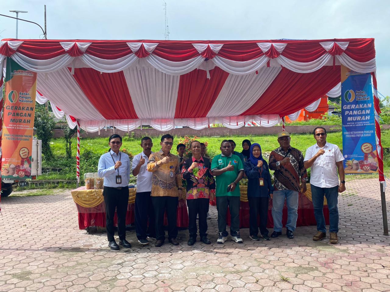 Penutupan Gerakan Pangan Murah di Manokwari pada Penghujung Tahun 2023