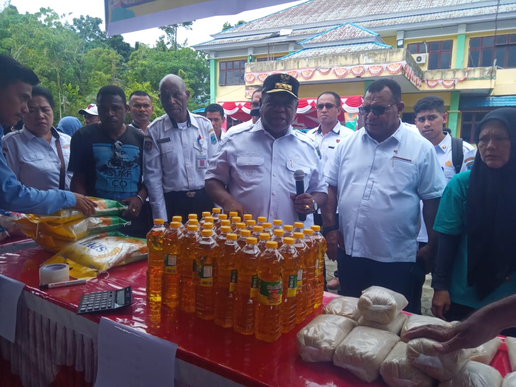 Tinjau Pasar Murah, Pj. Gubernur Ali Baham : Ini Jadi Referensi Stabilitas Pasokan Harga Pangan