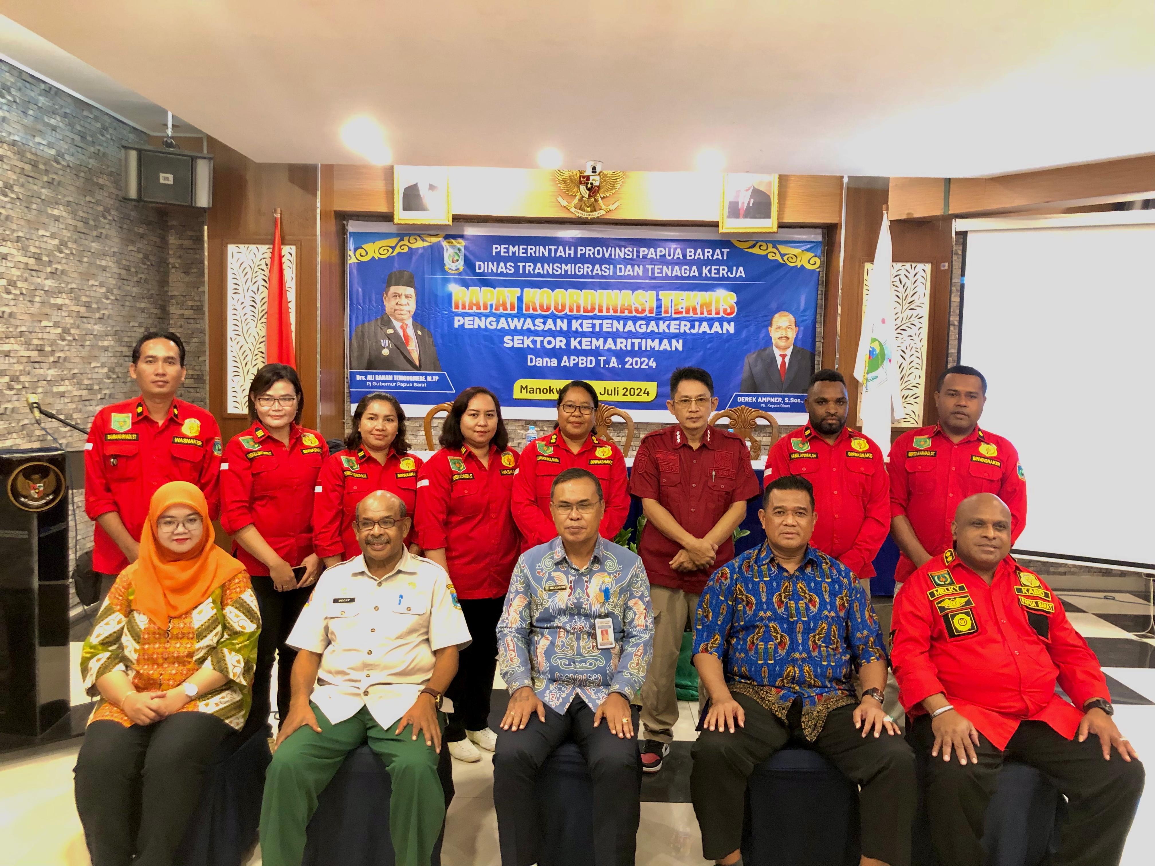 Disnakertrans Papua Barat Gelar Rakortek 2024, Pengawasan Ketenagakerjaan Sektor Kemaritiman