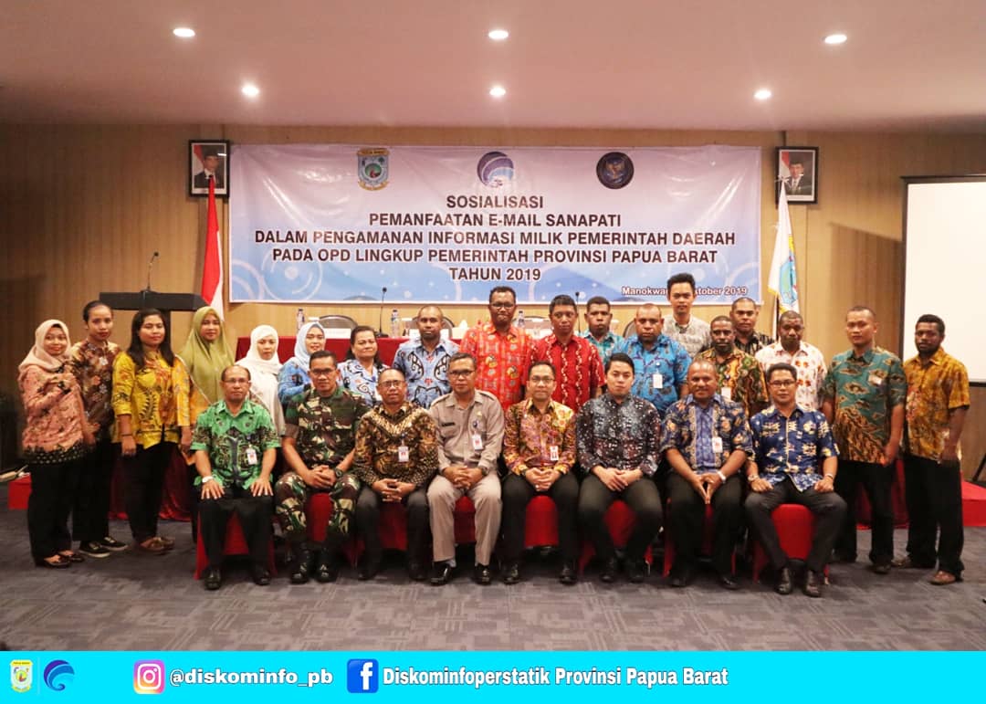 Sosialisasi Pemanfaatan E-mail Sanapati dalam Pengamanan Informasi Milik Pemerintah Daerah Pada OPD Lingkup Pemerintah Provinsi Papua Barat