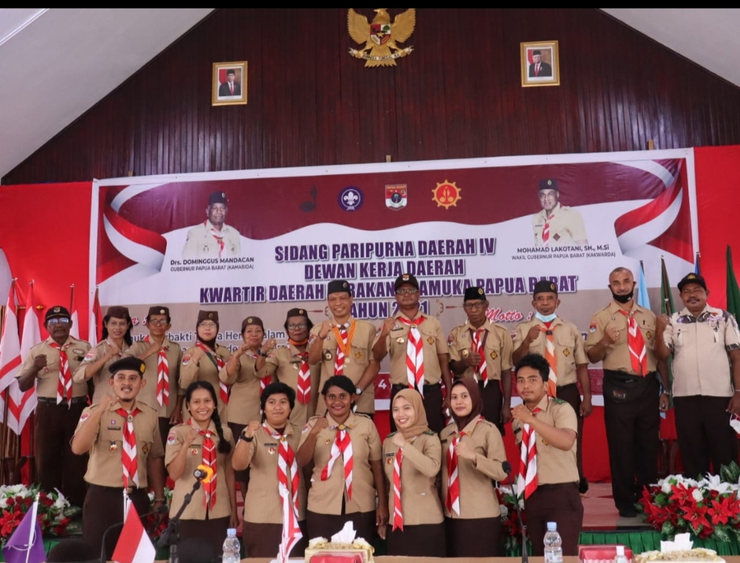 Sidang Paripurna Daerah IV DKD pramuka Papua Barat Dibuka Secara Daring dan Luring