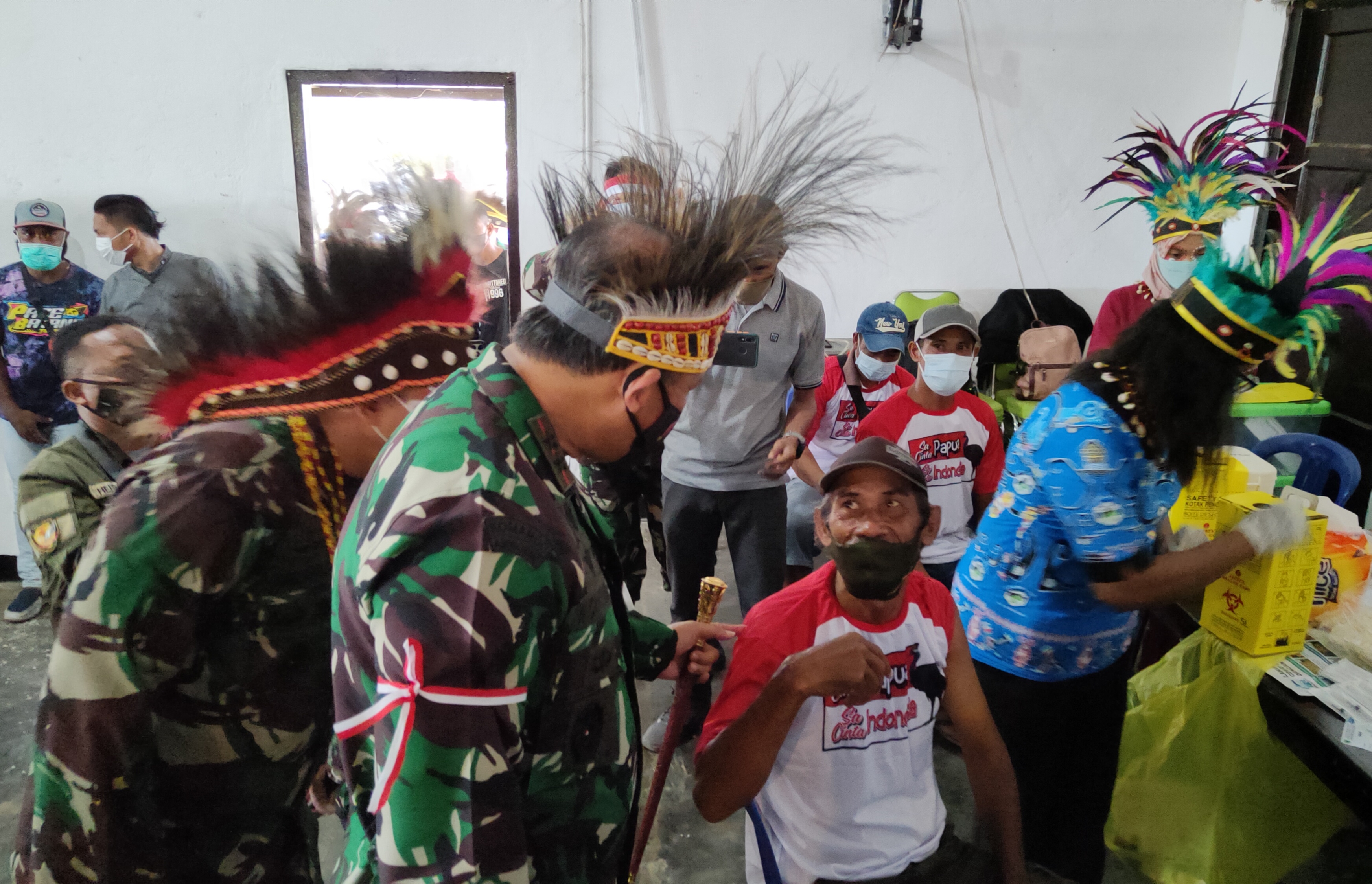 Gebyar Vaksinasi Merah Putih, Pangdam XVIII Kasuari : Kita harus merdeka dari Covid-19