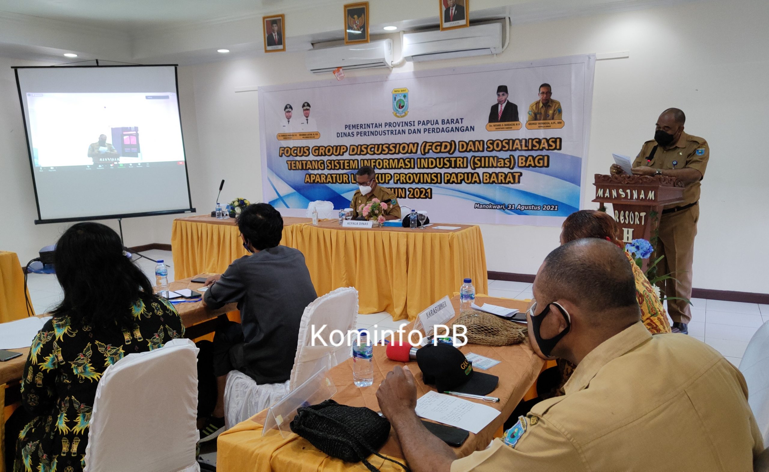 Disperindag Papua Barat Maksimalkan Pendataan Industri Melalui FGD SIINas 2021