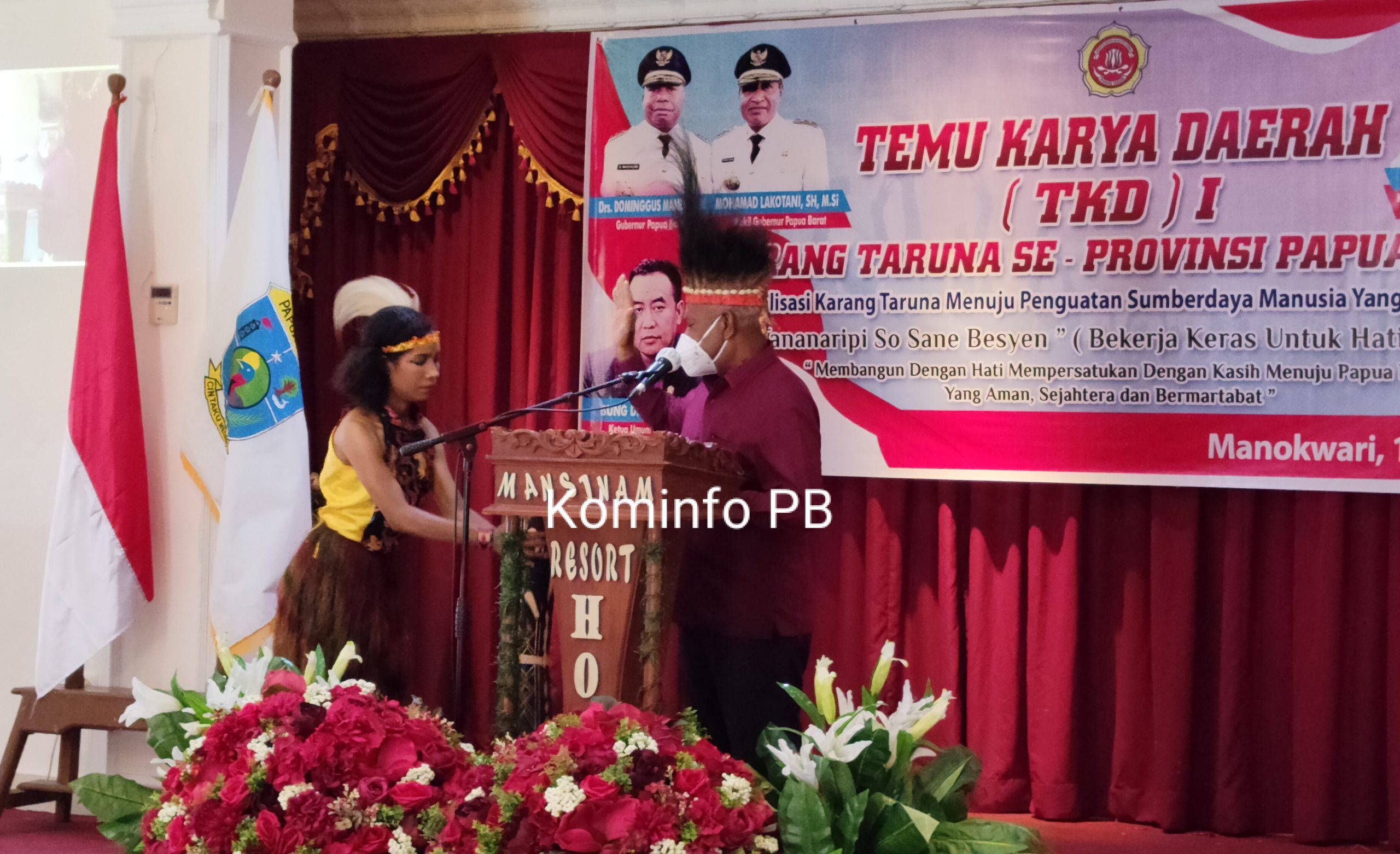 Gubernur Dominggus Mandacan Membuka TKD I Karang Taruna Se-Papua Barat