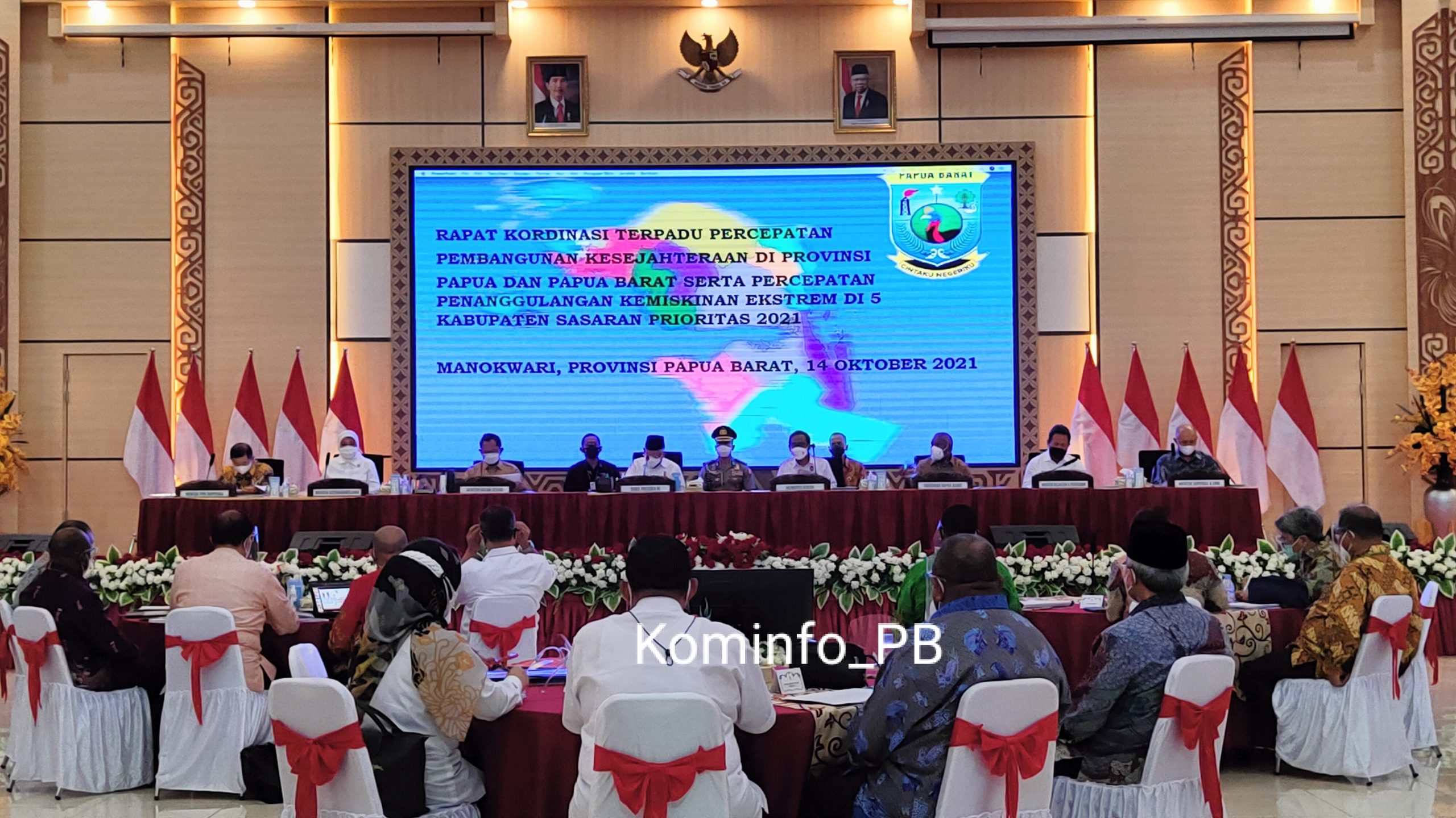 Kunker di Papua Barat, Wapres Paparkan Progres dan Komitmen Pemerintah Dalam Rakor Percepatan Pembangunan Kesejahteraan Papua
