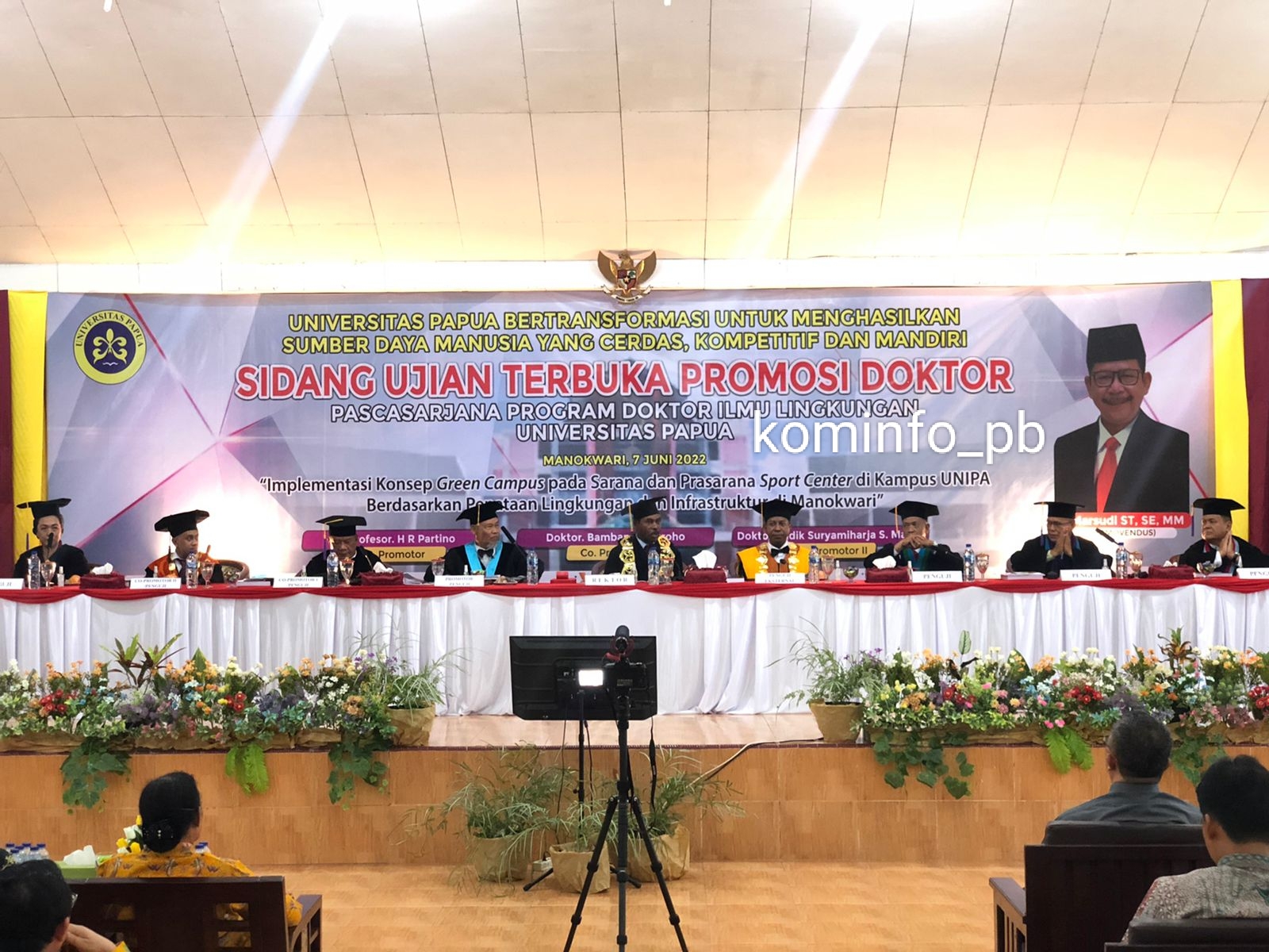 Hadiri Sidang Doktoral Pertama di Unipa, Waterpauw Sampaikan Akan Dukung Program Pendidikan
