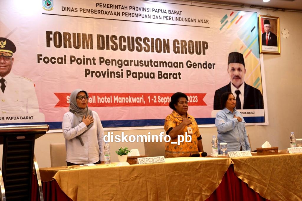 Pembukaan FGD Focal Point Pegarusutamaan Gender Provinsi Papua Barat 2023