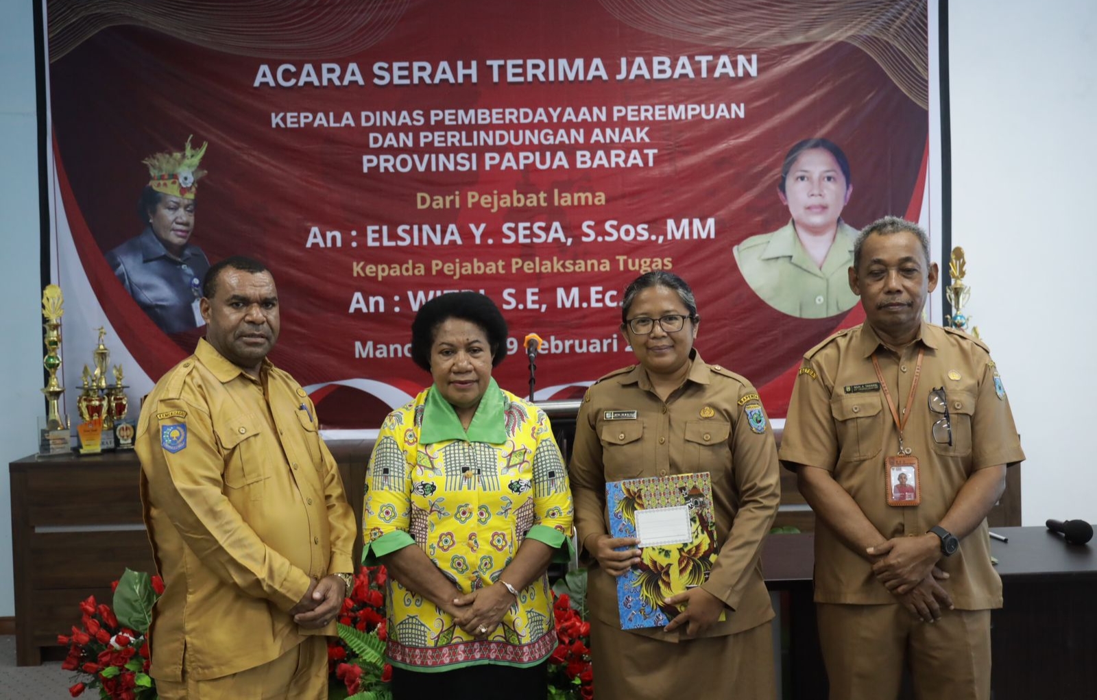 Purna Tugas dan Serah Terima Jabatan Kepala Dinas P3A Provinsi Papua Barat