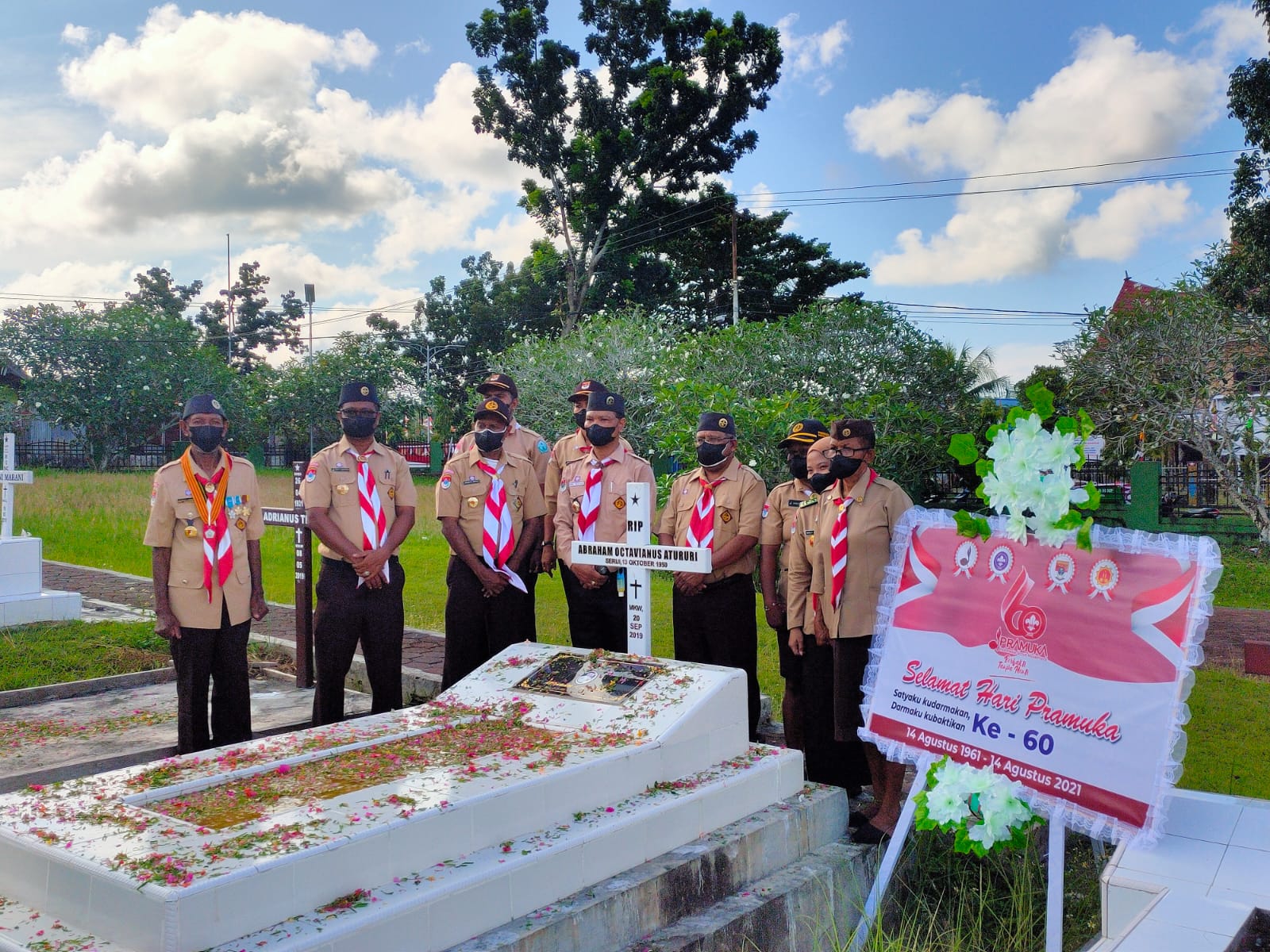 Pramuka Papua Barat Ziarah Ke TMP Jelang HUT Ke-60