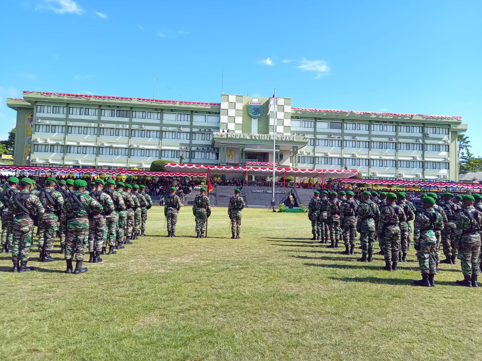 Gelar Syukuran HUT TNI Ke 78 Tahun, Pangdam Alamsyah Sebut Suatu Ungkapan Syukur Rakyat Indonesia Di Papua Barat