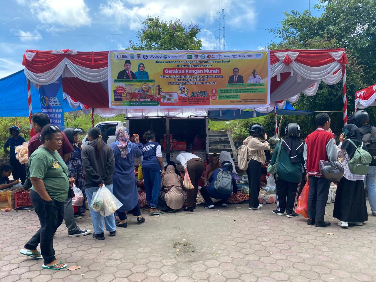Jelang NATARU 2024, Pemprov Papua Barat Gelar Gerakan Pangan Murah