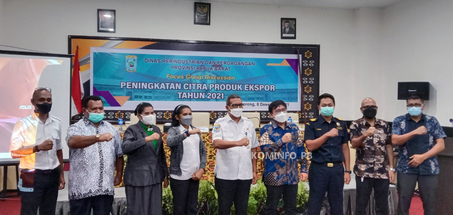 Fokus Tingkatkan Citra Produk Ekspor, DISPERINDAG Papua Barat Selenggarakan FGD